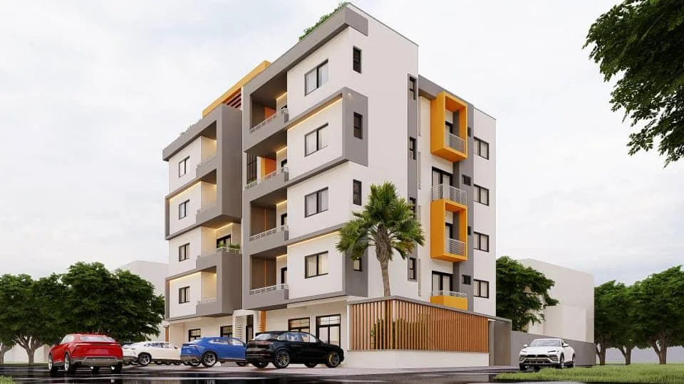 Immeuble résidentiel R+5 à Yaoundé — vue 4 — K-Construction, entreprise de génie civil et BTP au Cameroun