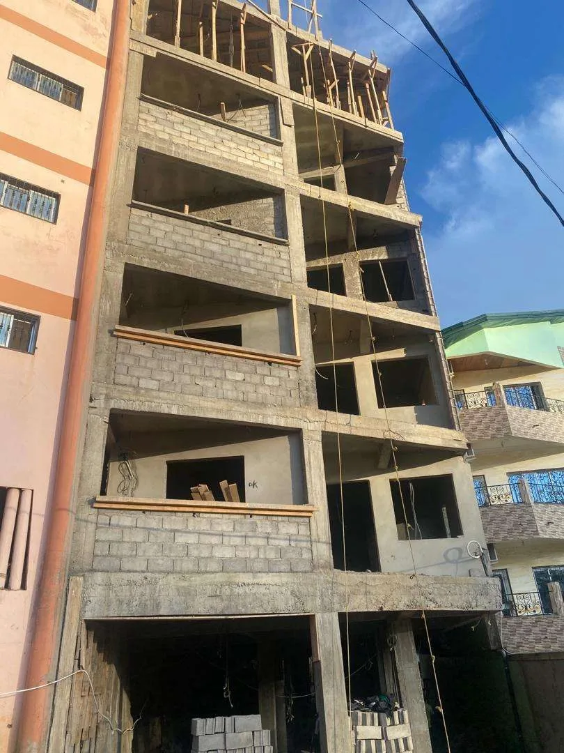 Immeuble sous-sol R+6 à Yaoundé, Bastos — vue 2 — K-Construction, entreprise de génie civil et BTP au Cameroun